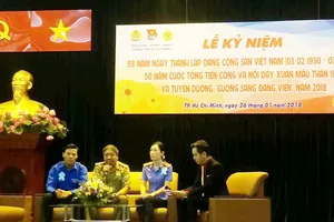 Quang cảnh buổi lễ. Nguồn: Đoàn Khối Dân - Chính - Đảng TPHCM