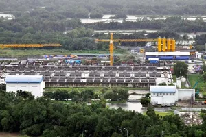 Một góc Nhà máy xử lý nước thải