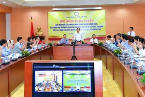 Toàn cảnh Hội nghị trực tuyến. Ảnh: VGP/Huy Thắng