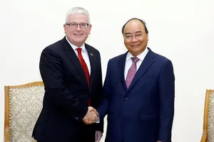 Thủ tướng Nguyễn Xuân Phúc tiếp Ngài Craig Chittick, Đại sứ Australia tại Việt Nam đến chào từ biệt, kết thúc nhiệm kỳ công tác. Ảnh: Thống Nhất/TTXVN