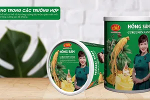 Hồng sâm Curcumin Nano - Công ty VTH: bổ sung dinh dưỡng cho cơ thể bị suy nhược