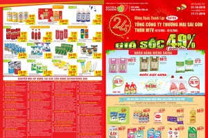 Nhiều chương trình khuyến mại mừng 24 năm ngày thành lập SATRA tại chuỗi cửa hàng Satrafoods