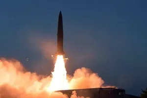 Hình ảnh một vụ phóng tên lửa của Triều Tiên. Ảnh: KCNA/REUTERS