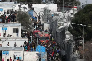 Hy Lạp: Cháy trại tị nạn lớn nhất trên đảo Chios