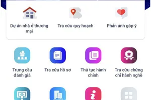 Hoàn thiện 2 ứng dụng thông tin về quy hoạch, xây dựng