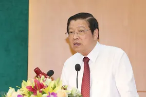 Đồng chí Phan Đình Trạc phát biểu chỉ đạo hội nghị. Ảnh: Phương Hoa/TTXVN