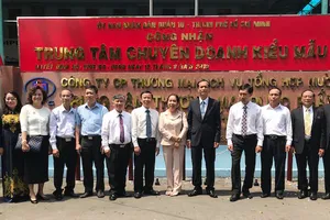 Trung tâm Thương mại dược phẩm và trang thiết bị y tế được công nhận Trung tâm chuyên doanh kiểu mẫu