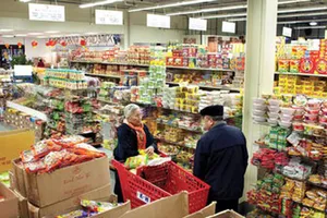 Một siêu thị có bán hàng Việt Nam tại Mỹ. Ảnh minh họa