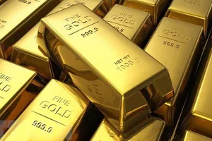 Vàng chiếm 22,9% tài sản của Ngân hàng Trung ương Nga. Ảnh: TTXVN