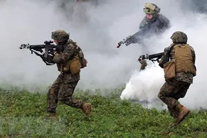 Lực lượng Mỹ trong cuộc tập trận. Nguồn: TTXVN