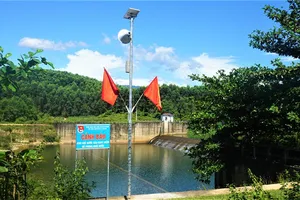 Mô hình loa phát thanh tự động cảnh báo đuối nước. Nguồn: huongkhe.hatinh.gov.vn