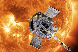 Hình ảnh mô phỏng tàu thăm dò Parker tiếp cận vành nhật hoa