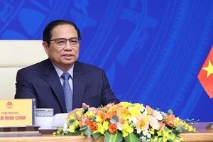 Thủ tướng Phạm Minh Chính phát biểu. Ảnh: TTXVN