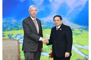 Thủ tướng Phạm Minh Chính tiếp Bộ trưởng Ngoại giao Cộng hòa Bồ Đào Nha Joao Gomes Cravinho. Ảnh: TTXVN