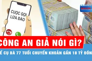 Cụ bà 77 tuổi mất gần 18 tỷ đồng vì nghe cuộc gọi giả công an