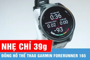 Đồng hồ chạy bộ Garmin Forerunner 165: Thiết kế gọn nhẹ, theo dõi sức khỏe toàn diện