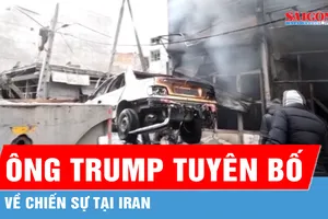 Tổng thống Mỹ tuyên bố về chiến sự tại Iran