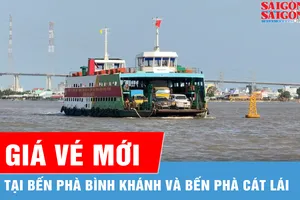 Tăng giá vé phà Bình Khánh và phà Cát Lái