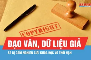 Cấm tham gia nghiên cứu khoa học vô thời hạn nếu đạo văn, dữ liệu giả