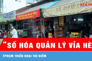 Thí điểm phần mềm quản lý sử dụng tạm thời lòng lề đường tại TPHCM