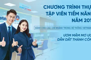 VietinBank tuyển dụng gần 150 thực tập viên năm 2018