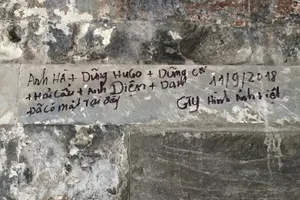 Chế tài hành vi viết, vẽ bậy tại di tích, thắng cảnh