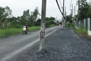 Di dời các trụ điện 