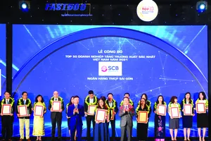 SCB vào Tốp 50 doanh nghiệp tăng trưởng xuất sắc nhất Việt Nam năm 2021