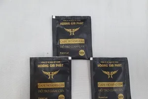 Loại cà phê hỗ trợ giảm cân bệnh nhân đã sử dụng. Ảnh: Bệnh viện Bạch Mai cung cấp