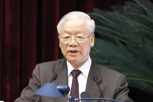 Tổng Bí thư Nguyễn Phú Trọng phát biểu chỉ đạo hội nghị. Ảnh: VIẾT CHUNG