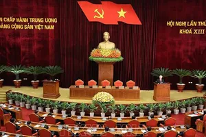 Tại Hội nghị Trung ương 5, Ban Chấp hành Trung ương đã bàn và thống nhất rất cao về chủ trương thành lập Ban Chỉ đạo cấp tỉnh về phòng, chống tham nhũng, tiêu cực. Ảnh: TTXVN