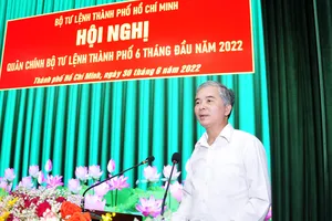 Phó Chủ tịch UBND TPHCM Ngô Minh Châu phát biểu tại hội nghị