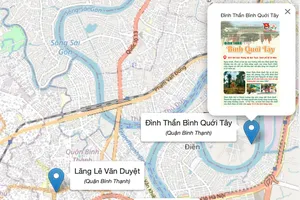 Gạch nối từ con sông của thành phố 