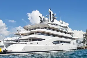 Siêu du thuyền Amadea. Ảnh tư liệu: AP