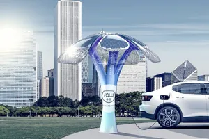 Cây năng lượng sạc xe điện SolarBotanic Trees 