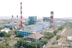 Nhà máy nhiệt điện khí Tambak Lorok ở Semarang, Trung Java, triển khai công nghệ thu và lưu trữ carbon (CCS). Ảnh: JAKARTA POST