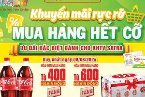 Trải nghiệm “Khuyến mãi rực rỡ – Mua hàng hết cỡ” cùng hệ thống bán lẻ SATRA