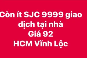 Giá vàng SJC 89 triệu đồng/lượng nhưng trên các hội nhóm rao bán 92 triệu đồng/lượng