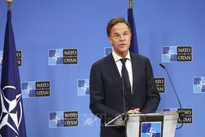 Tổng Thư ký NATO Mark Rutte. Ảnh: Kyodo/TTXVN