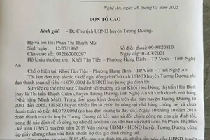 Văn phòng UBND huyện Tương Dương đã thanh toán tiền ăn uống 10 năm cho chủ nhà hàng