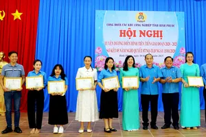 Bình Phước: Công đoàn các Khu công nghiệp tổ chức Hội nghị Tuyên dương Điển hình tiên tiến giai đoạn 2020-2025