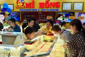 Chiều 16-4, giá vàng miếng SJC lên 115,5 triệu đồng/lượng