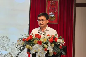 Đồng chí Nguyễn Mạnh Cường phát biểu tại buổi lễ