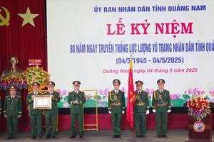 Bộ Chỉ huy Quân sự tỉnh Quảng Nam đón nhận Huân chương Quân công hạng nhất