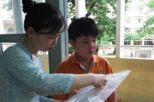 Ngày 16-6, Trường THCS-THPT Trần Đại Nghĩa khảo sát năng lực vào lớp 6