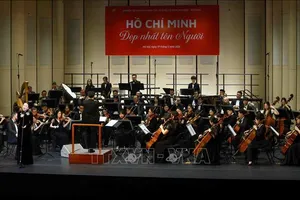 Một tiết mục nghệ thuật tại chương trình. Ảnh: TTXVN