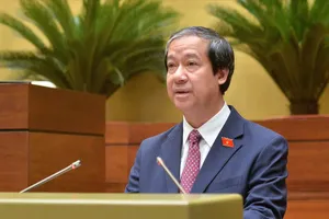 Bộ trưởng Bộ GD-ĐT Nguyễn Kim Sơn. Ảnh: VIẾT CHUNG