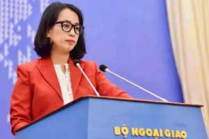 Người phát ngôn Phạm Thu Hằng tại họp báo, ngày 29-5