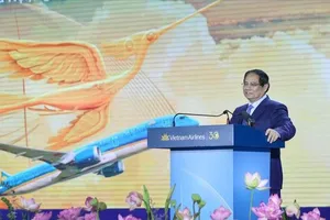 Thủ tướng Phạm Minh Chính phát biểu tại lễ kỷ niệm 30 năm thành lập Tổng Công ty Hàng không Việt Nam