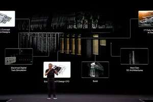 Ông Jenseng Huang, CEO Nvidia tại sự kiện.